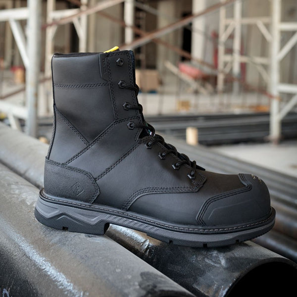 Botte de travail CSA Patton Terra de 8 po unisex, à cap d'acier TR0A4NS5BLK - Noir