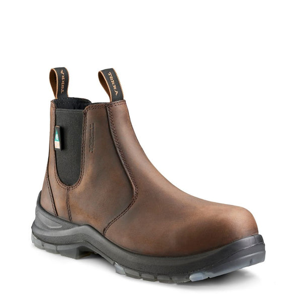 Botte de travail à enfiler Terra Murphy unisexe 6po à cap de composite R4NRDB - Brun
