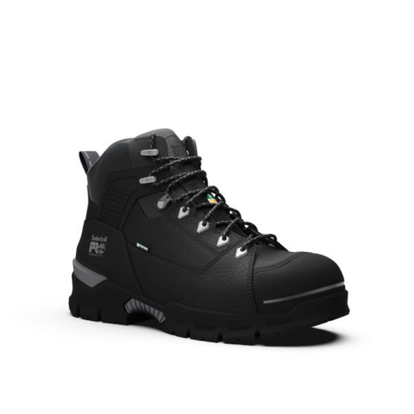 Botte de travail imperméable Timberland PRO Endurance EV pour hommes de 6 po à cap de composite TB0A5YYF001 - Noir