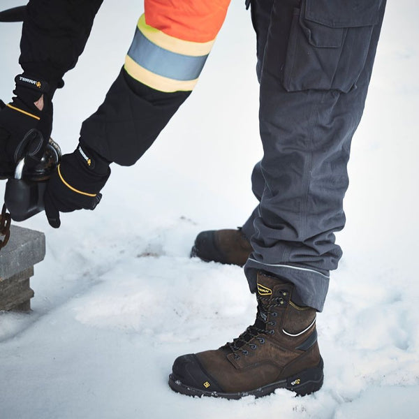 Botte de travail imperméable d'hiver Gantry LXI Terra de 8po pour hommes, à cap de composite TR0A8398DBX - Brun