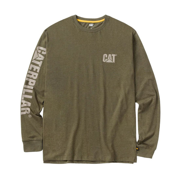 CAT Chemise de travail à manches longues pour homme Trademark Banner 1510034 - Vert armée