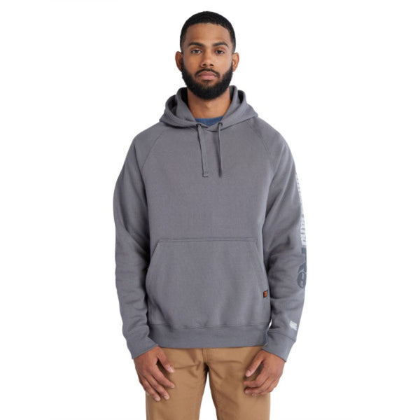 Chandail hood honcho sport Timberland Pro à capuchon et glissière pour hommes - Gris froid