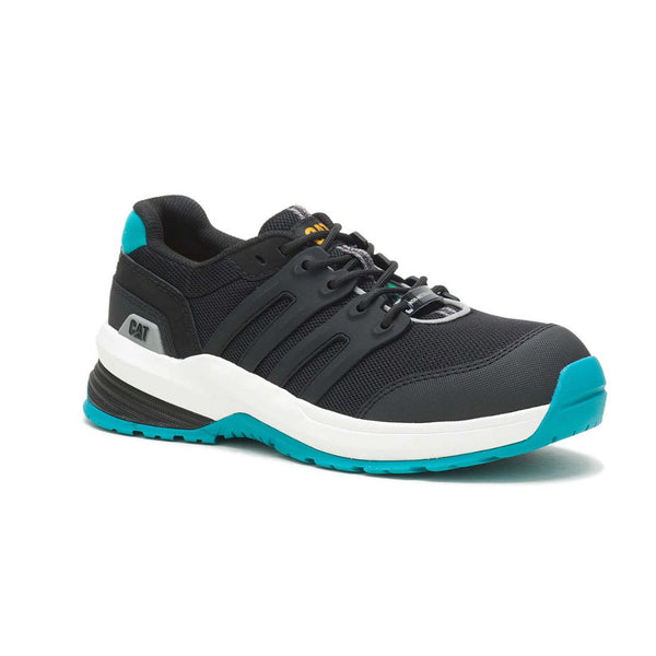 Chaussure de travail athlétique à bout composite CAT Streamline 2.0 pour femmes 725336 - Noir/Sarcelle