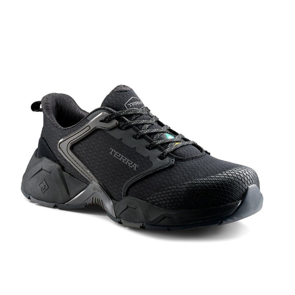Chaussures de sécurité athlétiques unisexes Terra Vector 1298BK à embout composite SD+ - Noir