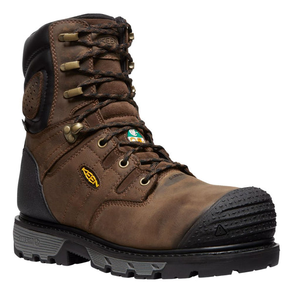 Keen Camden Botte de travail isolé imperméable à embout composite de 8 po pour hommes 1028289 - Brun