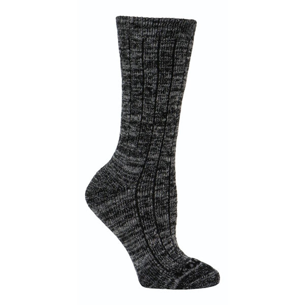 Chaussettes de travail en soie mélangée de laine mérinos Kodiak pour femmes - gris foncé