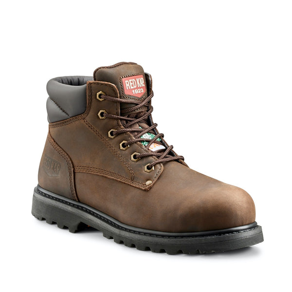 Bottes de sécurité au travail Red Kap de 6 po à embout d'acier CF23101ABR - Brun