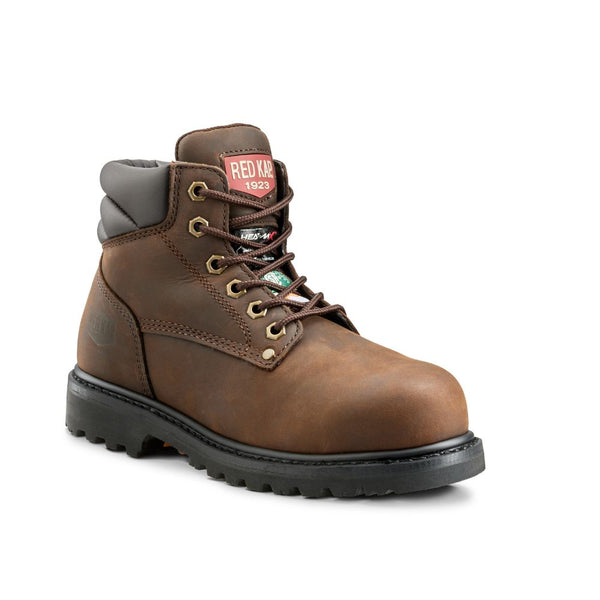 Redkap Bottes de sécurité au travail isolées à embout d'acier de 6 po de Redkap CF23101AIBR - Brun