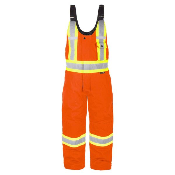 Salopette de travail isolée en toile haute visibilité Terra pour hommes 116569 - Orange