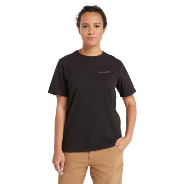 T-shirt à manches courtes Timberland PRO® Cotton Core pour femmes TB0A6D7X001 - Noir