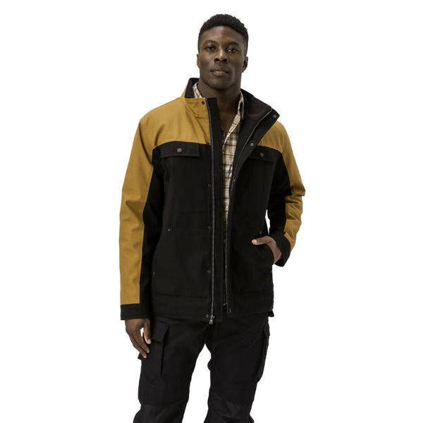 Veste de travail d'hiver utilitaire isolée CAT pour hommes - Noir/Bronze