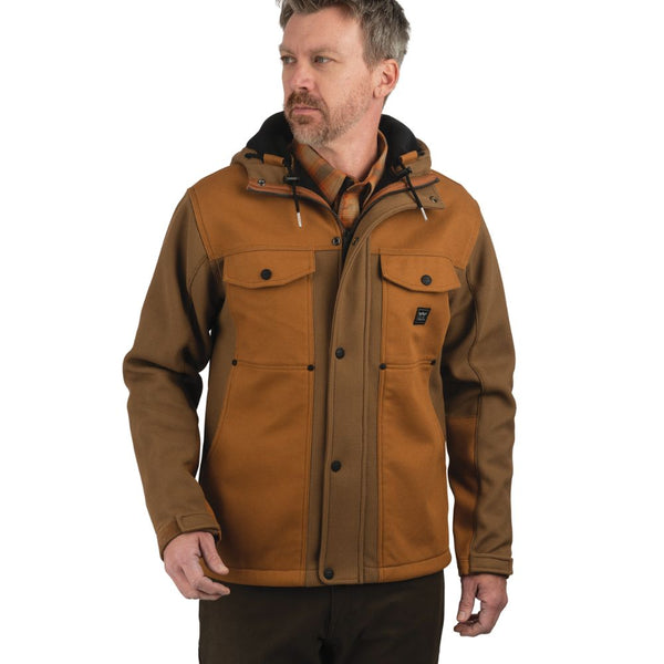 Veste de travail en tricot Bridgeport Rugged Flex de Walls pour hommes - Brun YJ12