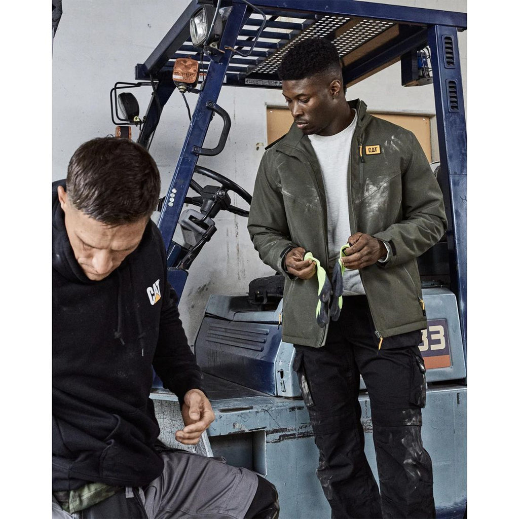 Veste de travail isolée légère CAT pour hommes 1040038 Army Moss