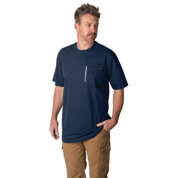 Walls chemise de travail épaisse à manches courtes pour hommes - Marine