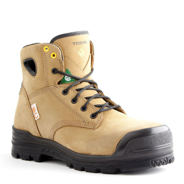Botte de sécurité Baron Terra 2924b 6po pour hommes, à cap de composite - Tan