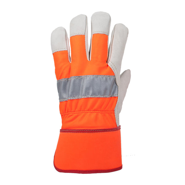 Gants de monteur en cuir de vache haute visibilité Horizon pour homme 721601ORTHL
