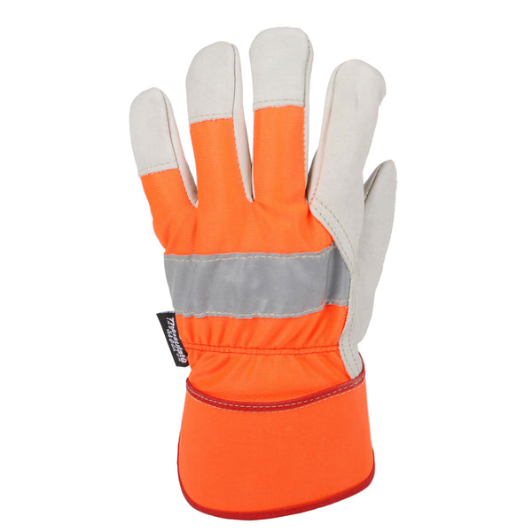 Gant doublé en cuir de vachette Horizon Hi Vis - Orange 721601ORTHL