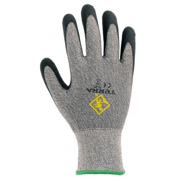 Terra gants de travail b51162tr PEHP enduit de nitrile, à résistance aux coupures de niveau 3