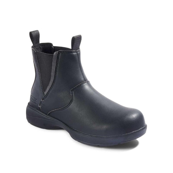 Botte de sécurité Maberly Chelsea de 15 cm pour femmes, à embout d'acier - noir