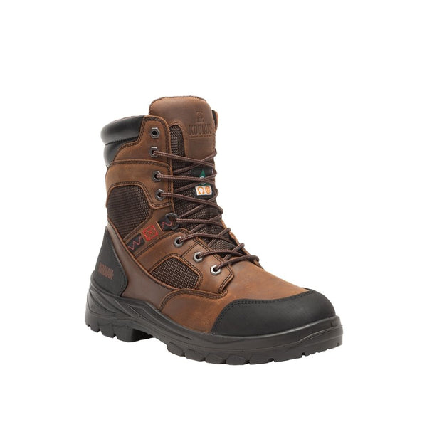 Botte de sécurité Mount Slaggard Kodiak KD0A4NLVBRN de 8po pour hommes, à cap d'acier