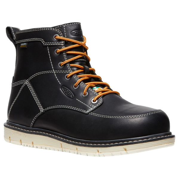 Botte de sécurité imperméable San Jose Keen de 6po pour hommes, à cap d’acier 1027083 - Noir