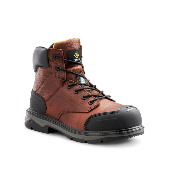 Botte de travail CSA Patton Terra de 6 po unisex, à cap d'acier TR0A4NS6BRN - Brun