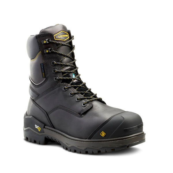 Botte de travail imperméable d'hiver Gantry LXI Terra de 8po pour hommes, à cap de composite TR0A4TAXBLK