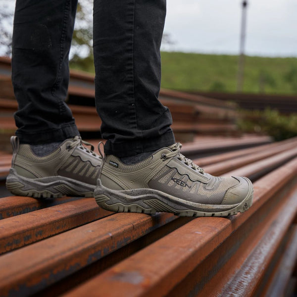 Chaussure de travail imperméable Reno Keen 1027115 pour hommes, à cap de composite - Vert