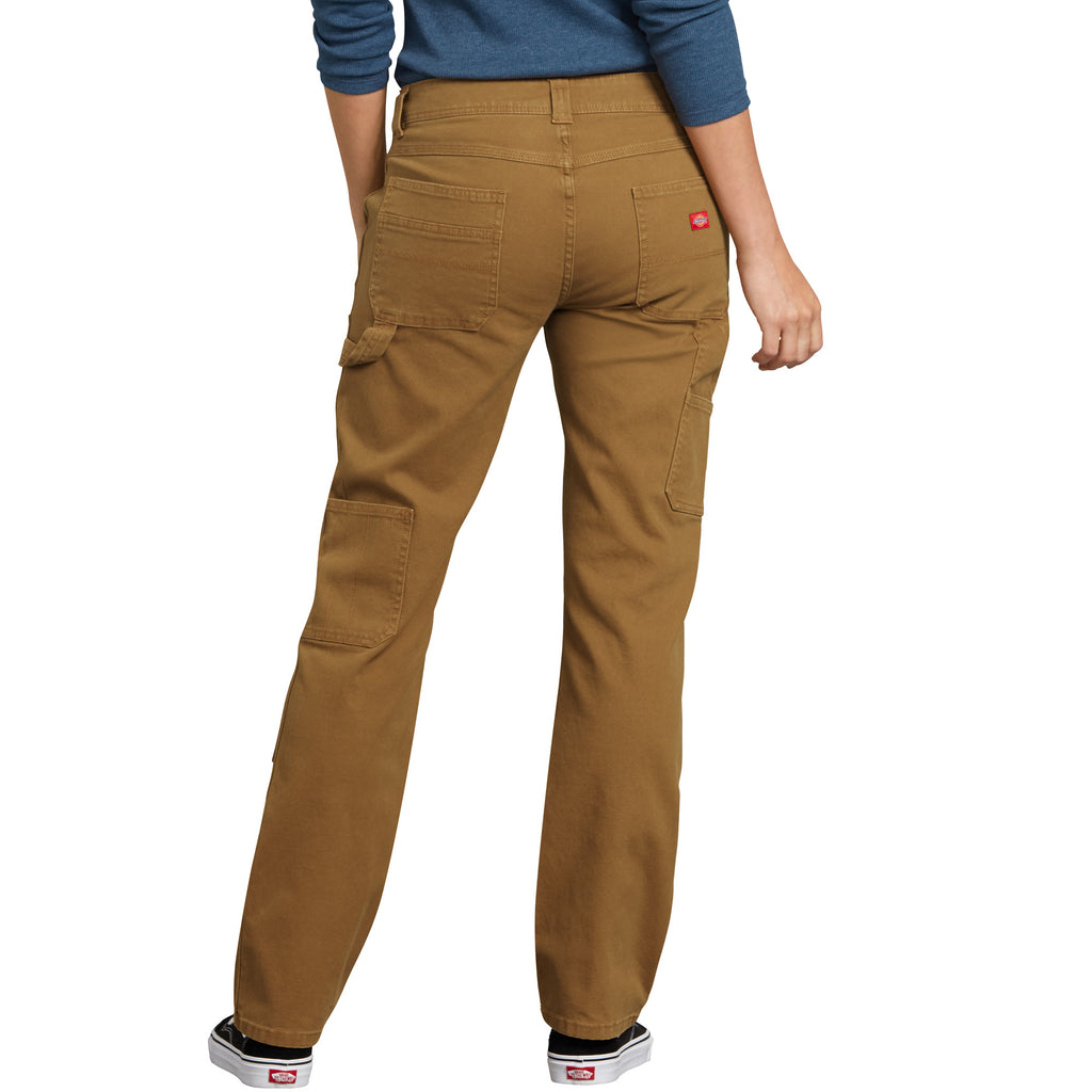 Pantalon Dickies Homme Skinny Droit – 33W 30L – Gris Argenté – Double Genou