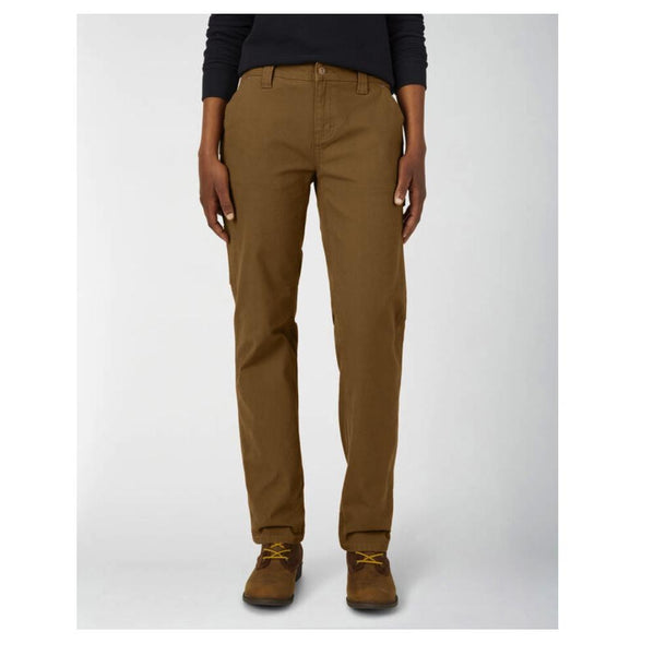 Dickies Stretch Duck Pantalon de travail Carpenter pour femmes FD2700 - Brun