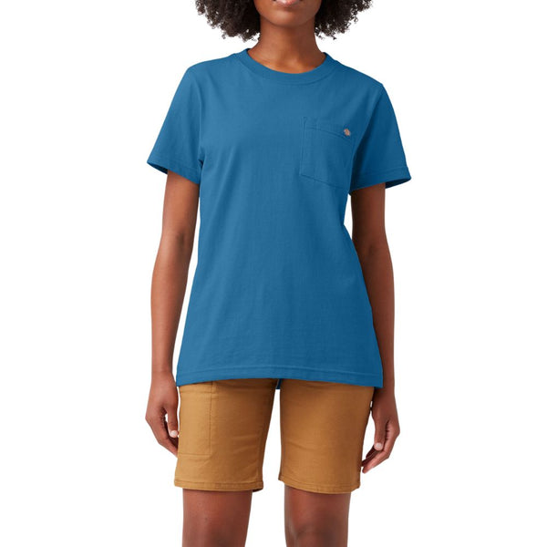Dickies T-shirt épais à manches courtes pour femmes FS450 - Bleu