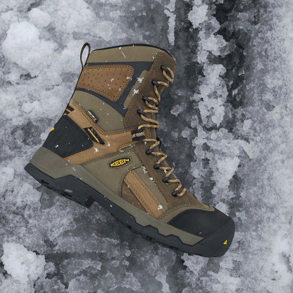 Botte de travail imperméables Keen Davenport 1017799 8 po pour hommes à cap de composite