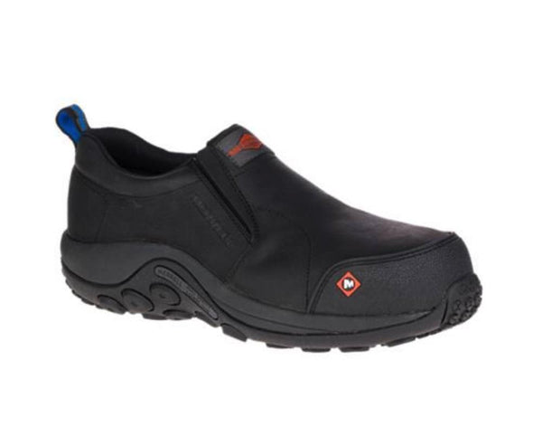 Soulier de sécurité enfiler Jungle Moc Merrell Work unisex, à cap de composite - noir J003347