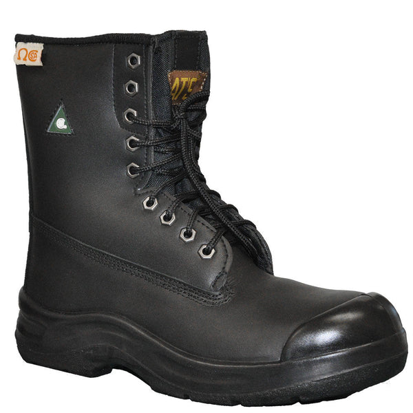 Botte de sécurité Nats de 20 cm unisex à embout d'acier - Noir