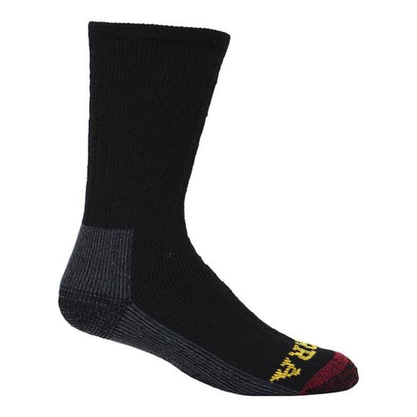 Chaussettes de travail Terra pour hommes 2 PK Crew - Noir