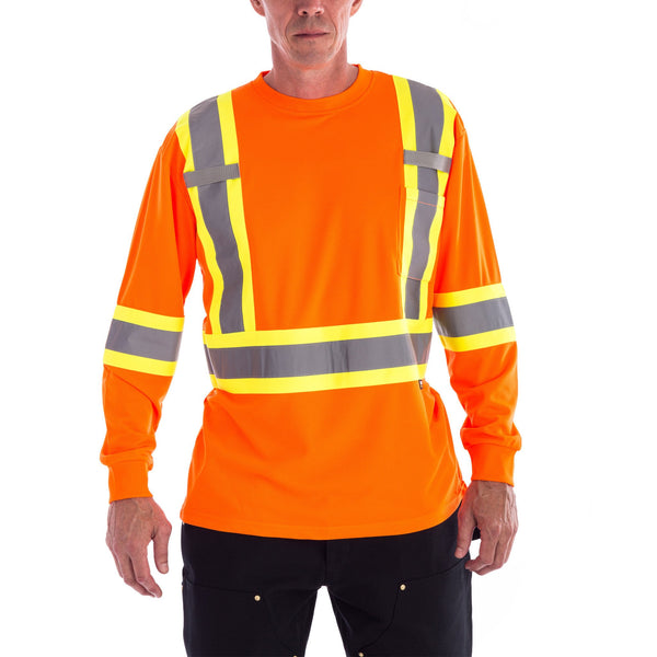 Terra chemise de travail à manches longues haute visibilité 116525OR- Orange