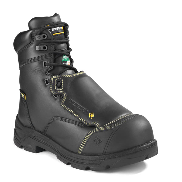 Botte de sécurité VRTX 8000 Terra de 20 cm pour hommes, à embout composite avec protection métatarsienne externe
