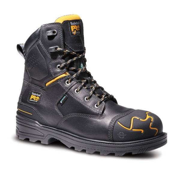 Bottes de travail imperméables Magnitude Timberland PRO de 8 po pour hommes à cap de composite TB0A5M5X001 - Noir