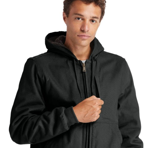 Timberland PRO® Gritman Veste de travail à capuche en toile doublée pour homme - Noir TB0A1VB4015