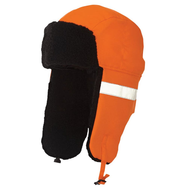 Tuque d'hiver aviateur haute visibilité Tough Duck pour hommes - Orange