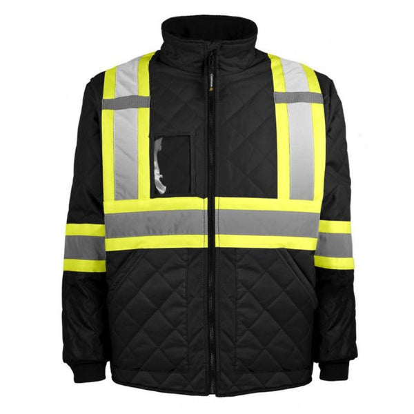 Veste de travail de congélation à doublure haute visibilité Terra 116505 - Noir