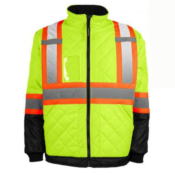 Veste de travail de congélation à doublure haute visibilité Terra 116505 - Jaune