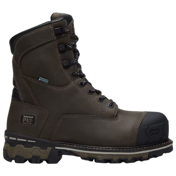 Botte de sécurité Boondock Timberland PRO de 20 cm pour hommes, à cap composite TB0A5PK1EIQ - Gris