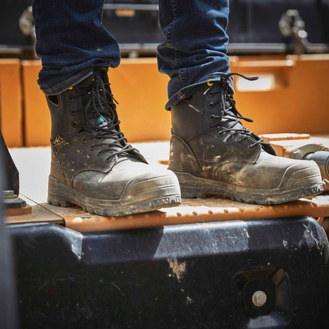 Botte de sécurité Paladin Terra 2988b de 8po pour hommes à cap de composite avec protecteur métatarsien interne