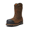 Botte de sécurité en caoutchouc imperméables Timberland PRO Boondock à enfiler pour hommes à cap de composite TB0A4499214 - Brun