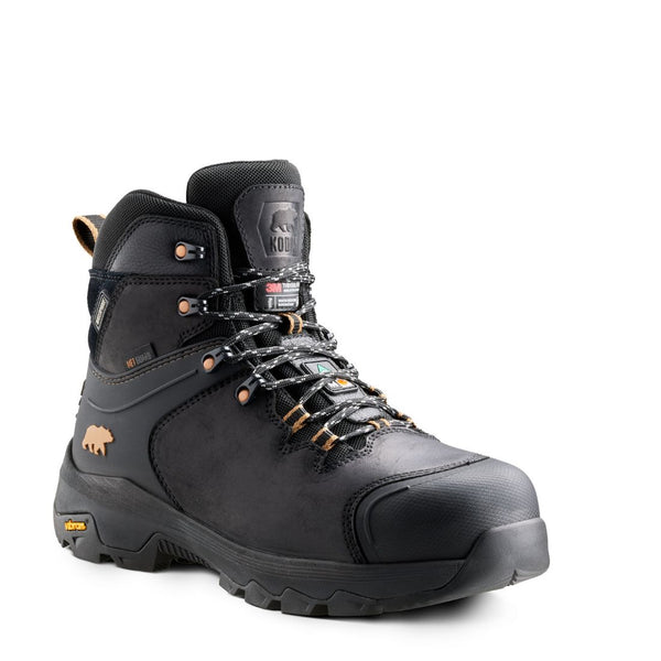 Botte de sécurité imperméable Sawback Kodiak de 15 cm pour hommes, à embout composite avec garde MET interne 2311BK