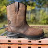 Botte de travail Terra Murphy à enfiler CSA imperméable unisexe de 8 po à bout composite 1283DB