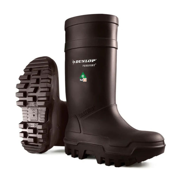 Botte de travail en caoutchouc Dunlop Purofort Thermo Plus Unisex à embout d’acier  652033