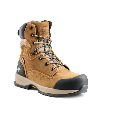 Botte de travail imperméable Quest Bound Kodiak 8 po pour femmes à cap de composite 1309TN - Brun