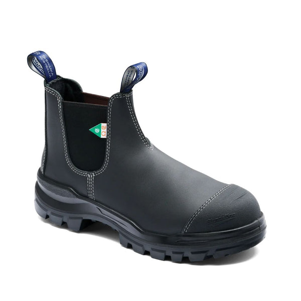 Bottes de sécurité de travail unisexes Blundstone Rotoflex 9301 à enfiler, isolées et à embout composite - Noir
